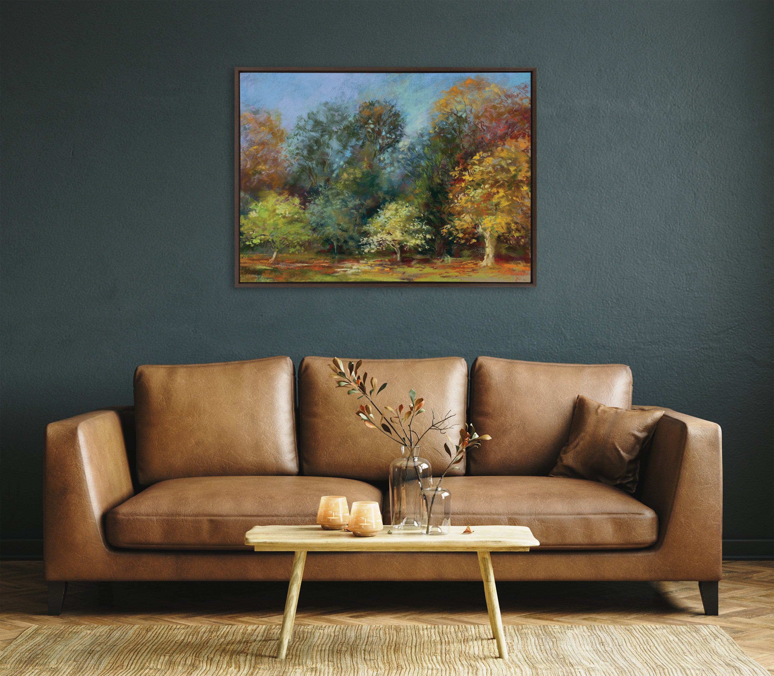 Sylvie Forest Autumn All Day Framed Canvas by Nel Whatmore