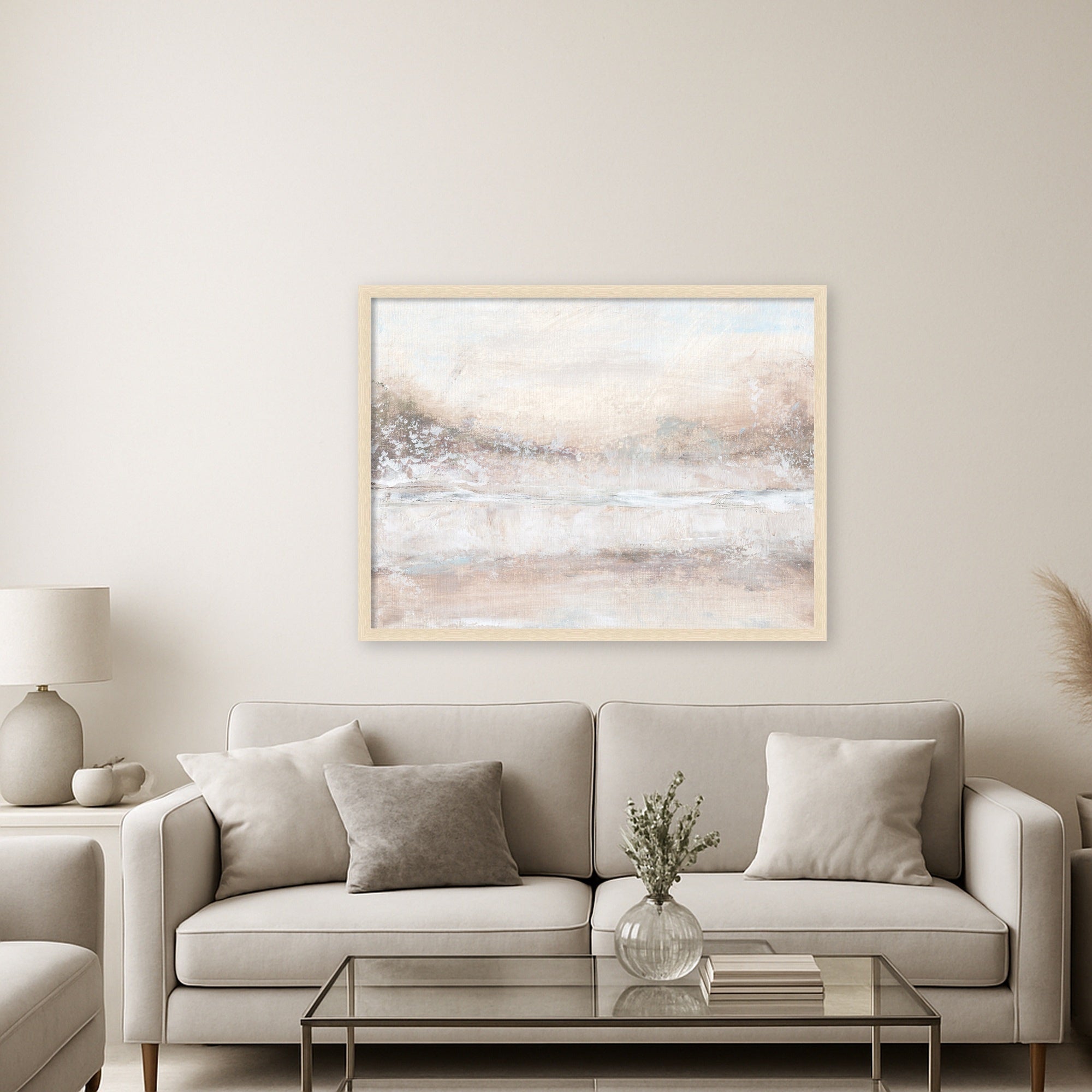 Mounted Canvas 38x29 Woodgrain Stripe Blonde 6