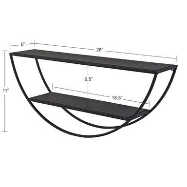 Accent Shelf Black 26x11 2