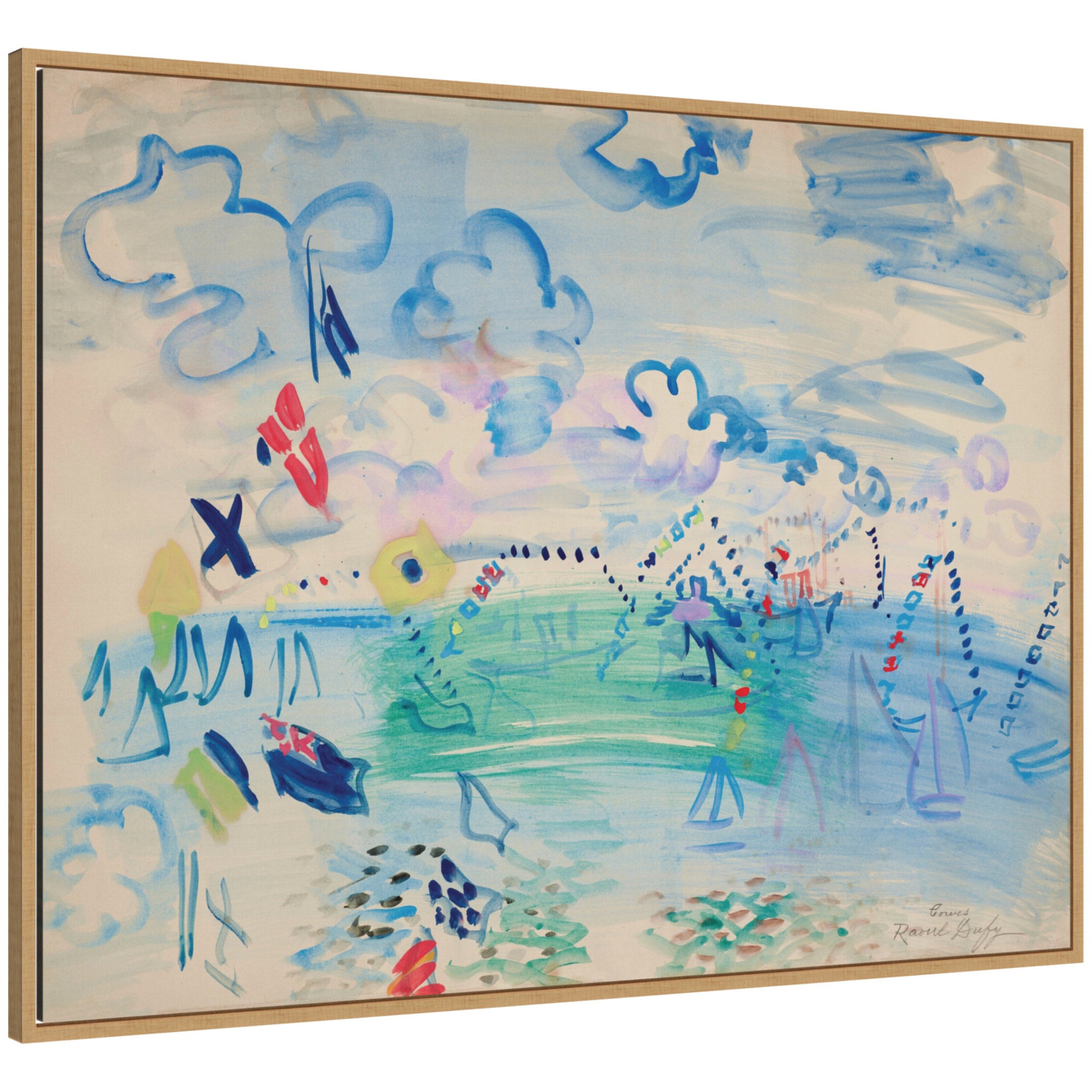 Framed Canvas 42x32 Sylvie Natural 1