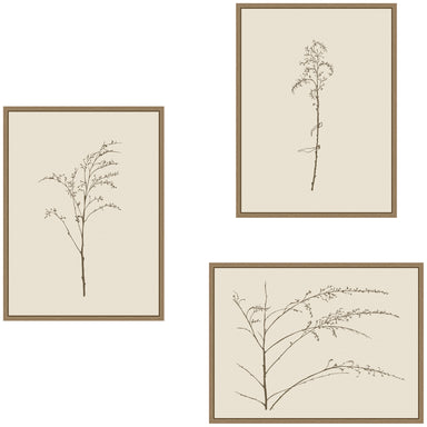 Art Set 3 Piece Set 18x24 Sylvie Dark Gold 1