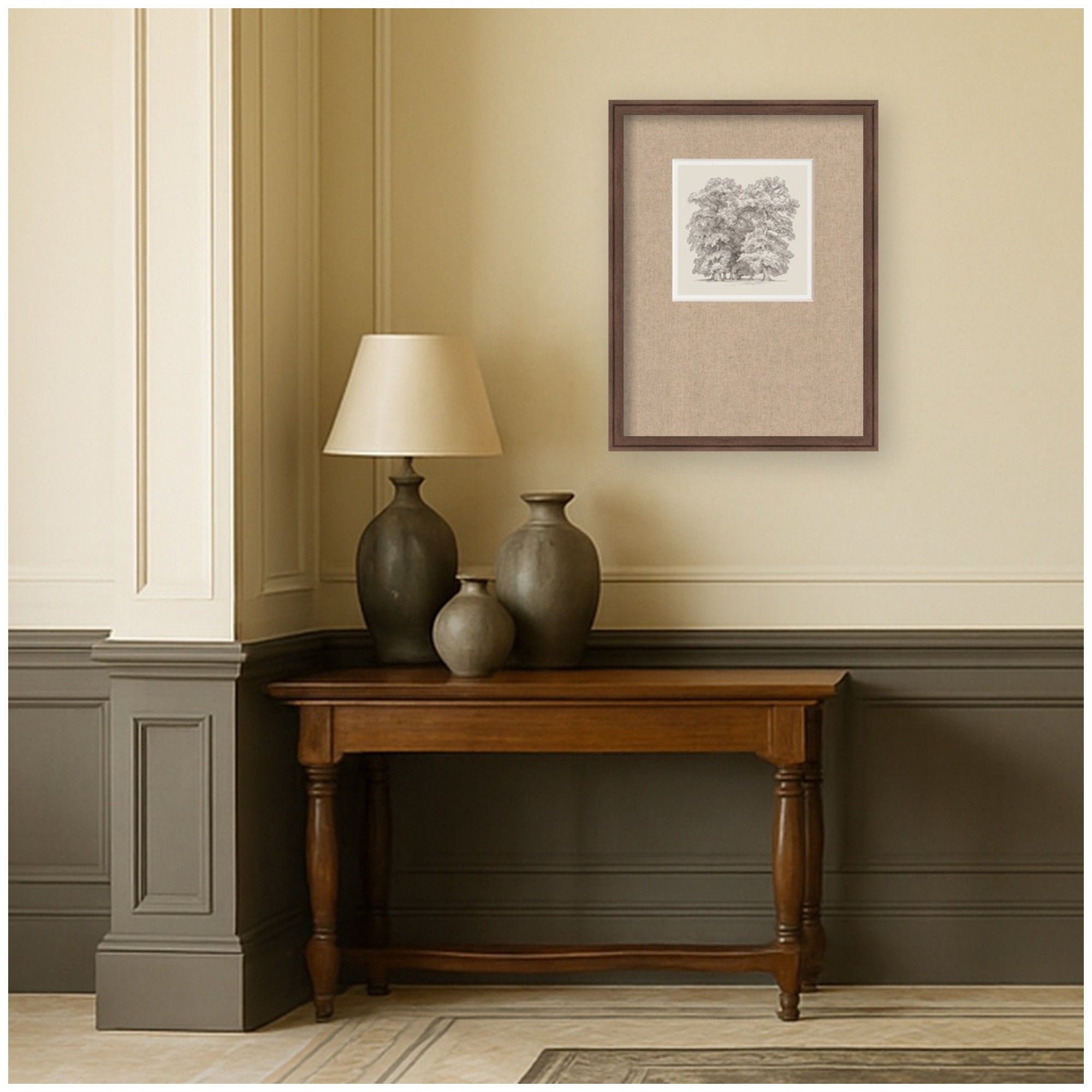Framed Art 20x26 Florence Medium Brown 6