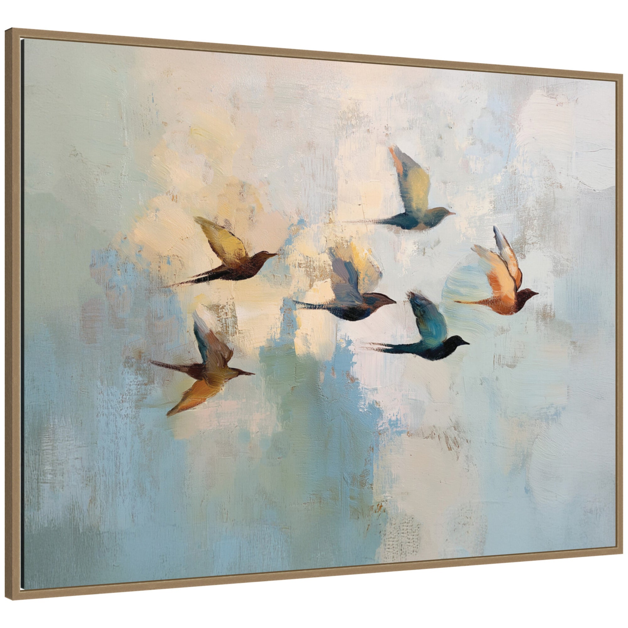 Framed Canvas 42x32 Sylvie Dark Gold 1
