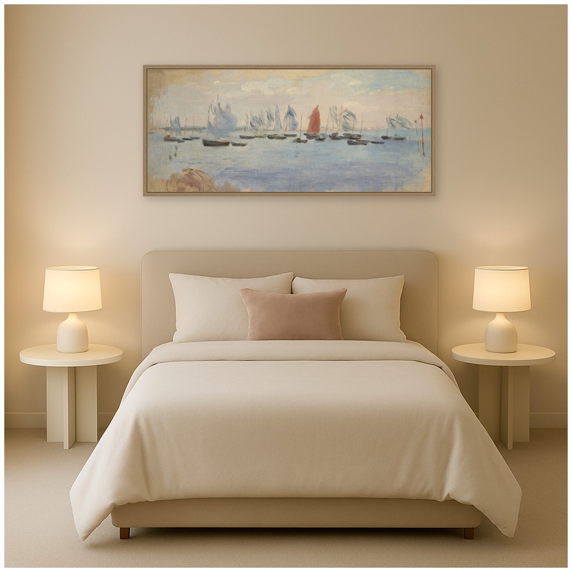 Framed Canvas 40x18 Sylvie Dark Gold 6