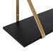 Floating Shelf Black Gold 2 Pk-28" 3