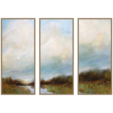 Art Set 3 Piece Set 18x40 Sylvie Dark Gold 1
