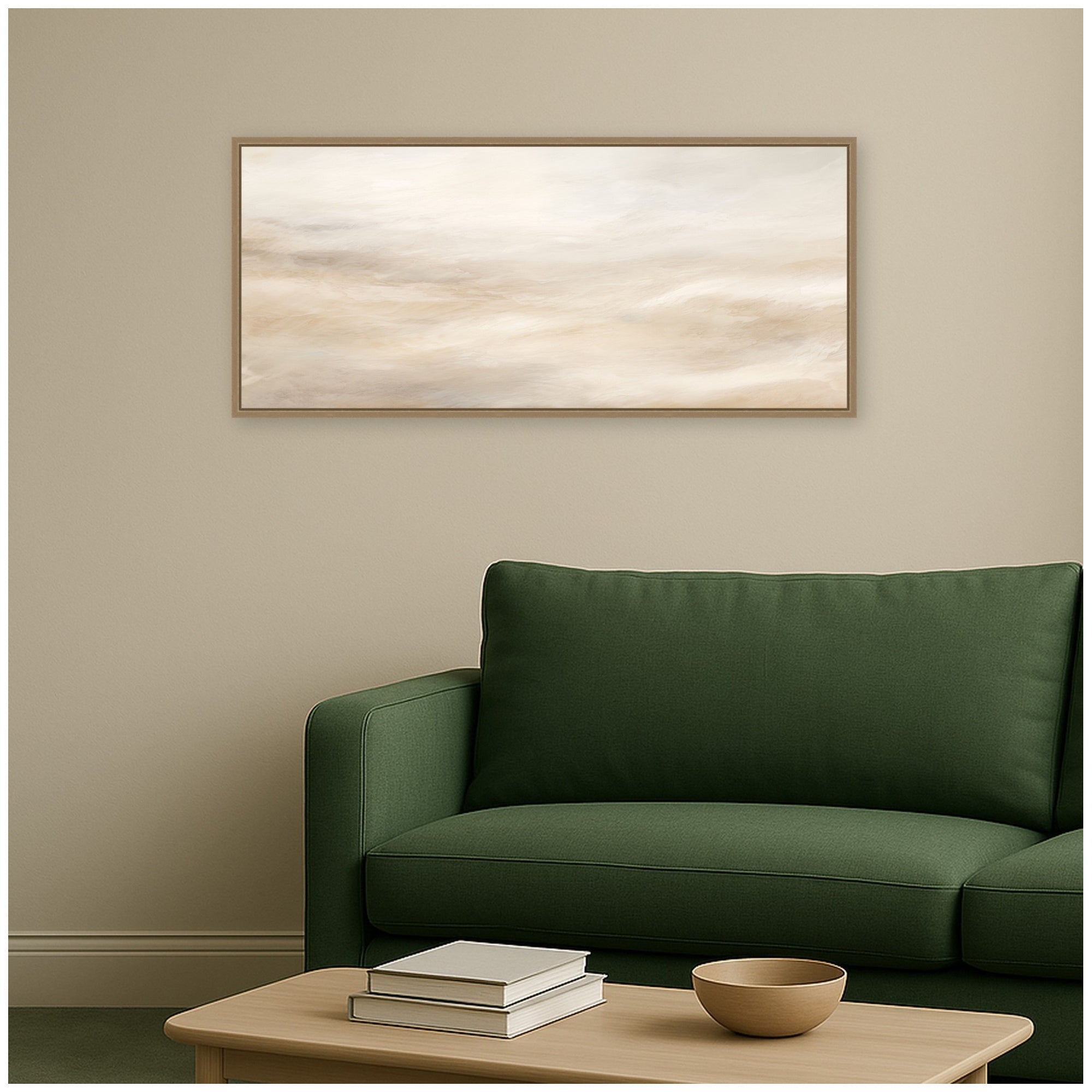 Framed Canvas 40x18 Sylvie Dark Gold 6