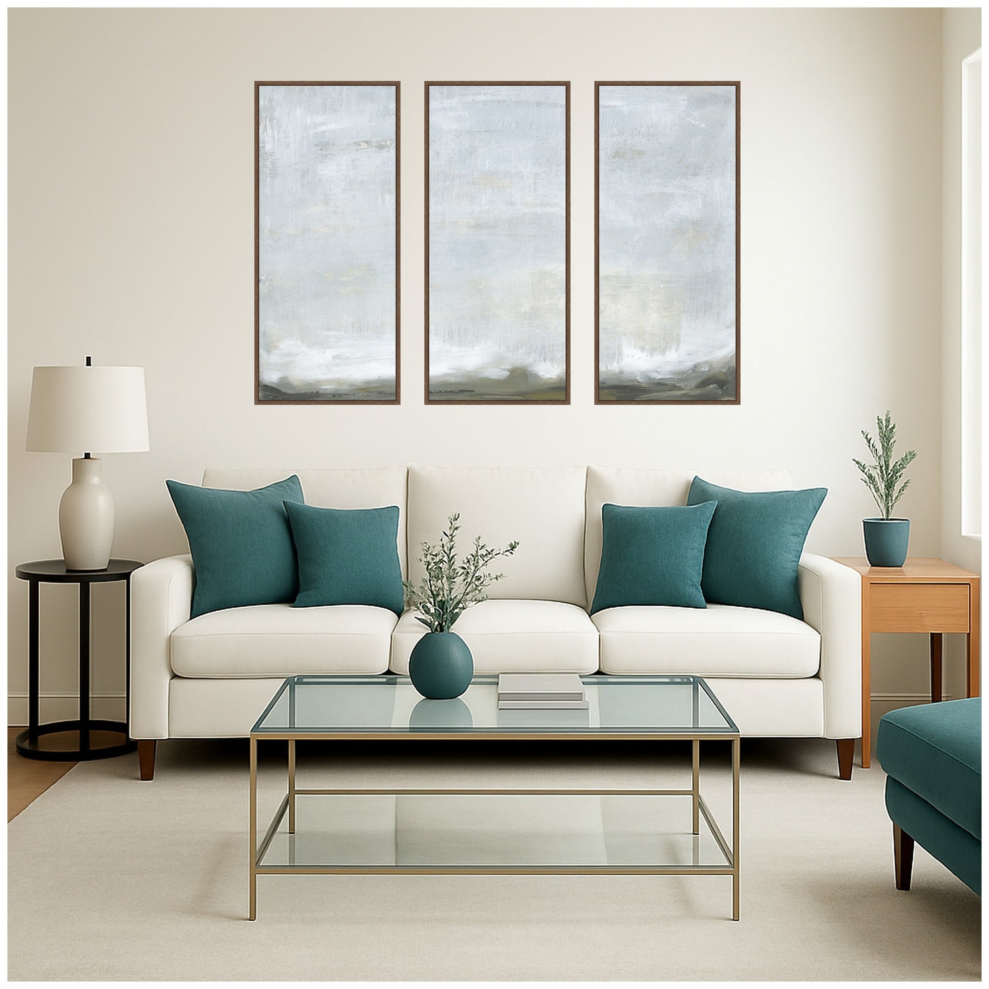 Art Set 3 Piece Set 18x40 Sylvie Walnut 5