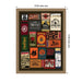 Framed Canvas 10x13 Sylvie Dark Gold 2