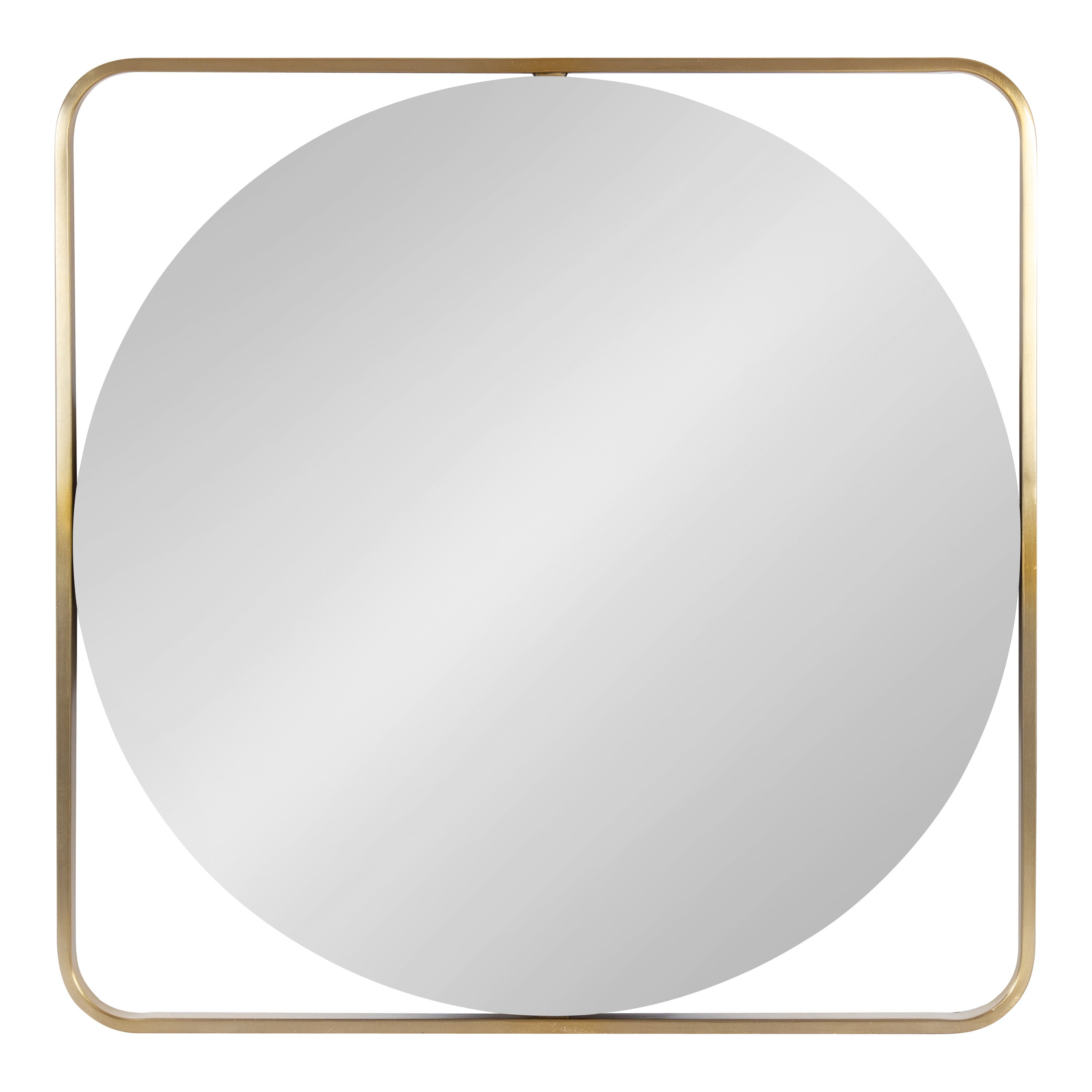Square Mirror Gold 24x24 2
