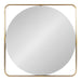 Square Mirror Gold 24x24 2