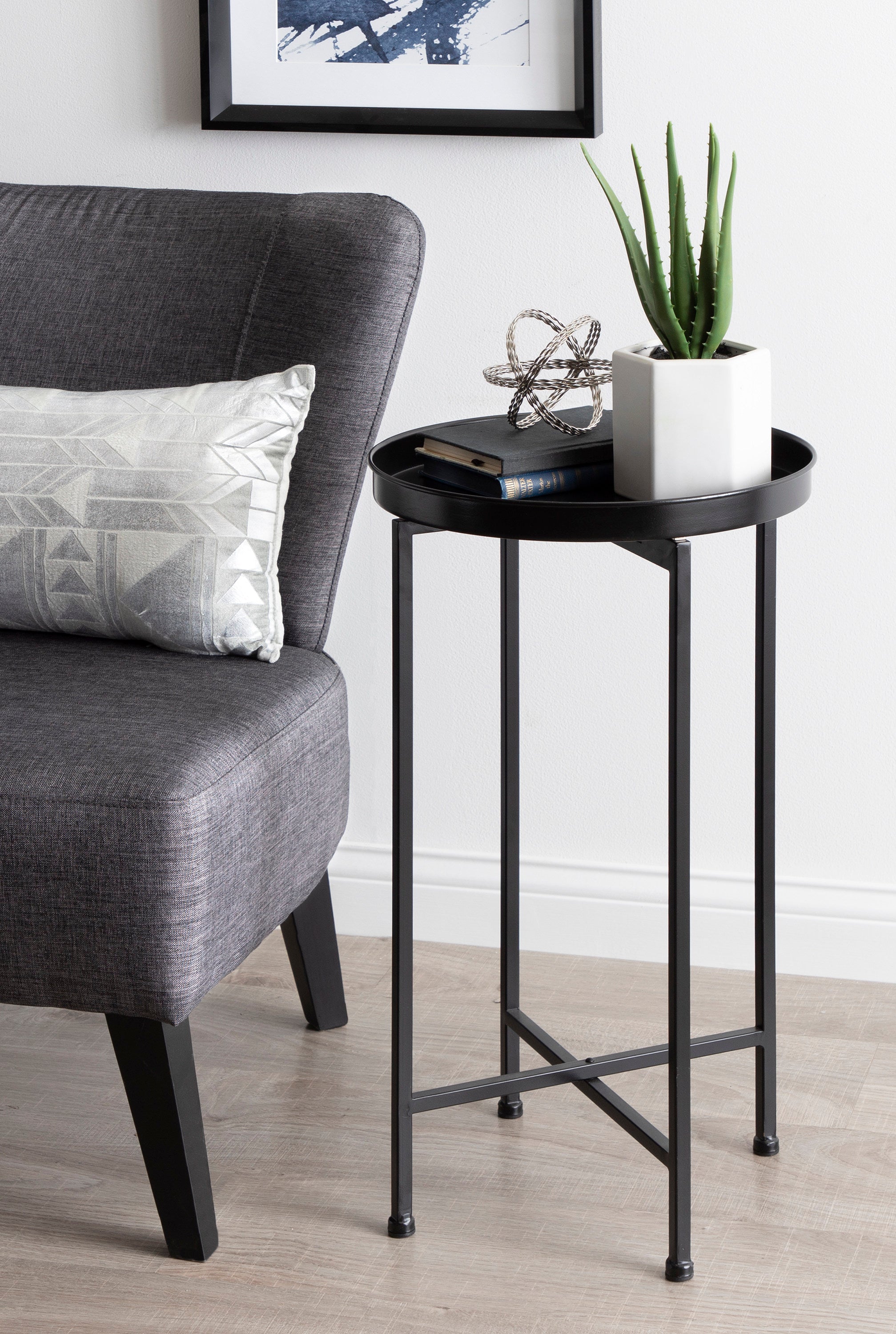 Tea Table Black 14x14x26 7