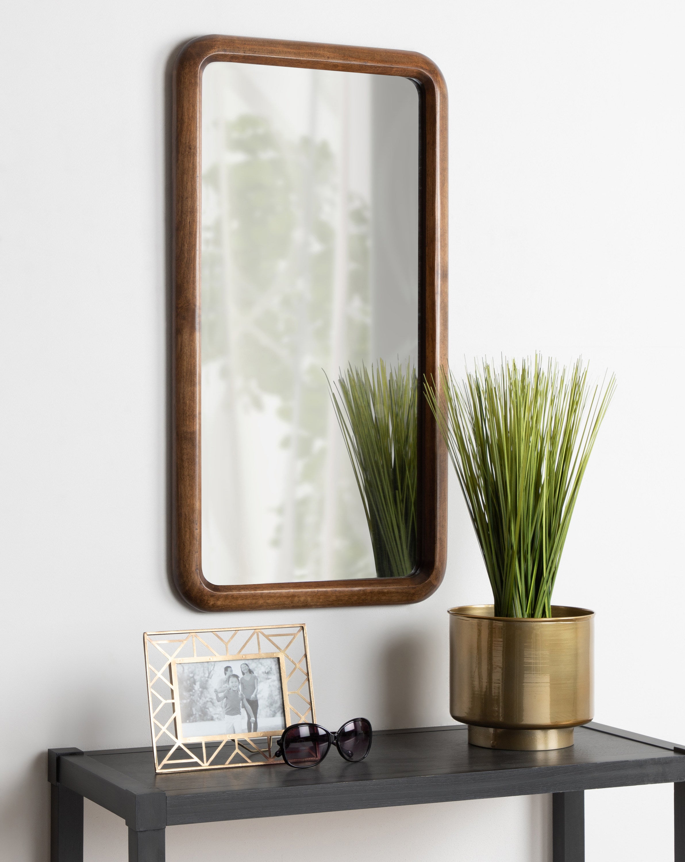 Pao Framed Wood Wall Mirror