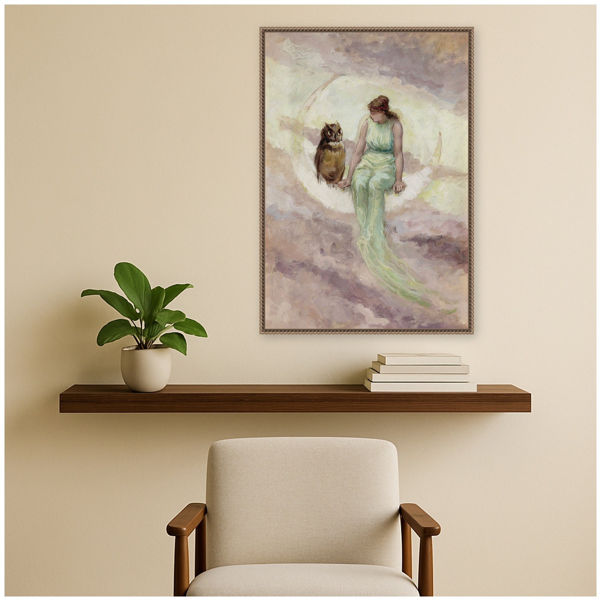 Framed Canvas 23x33 Sylvie Beaded Dark Gold 6