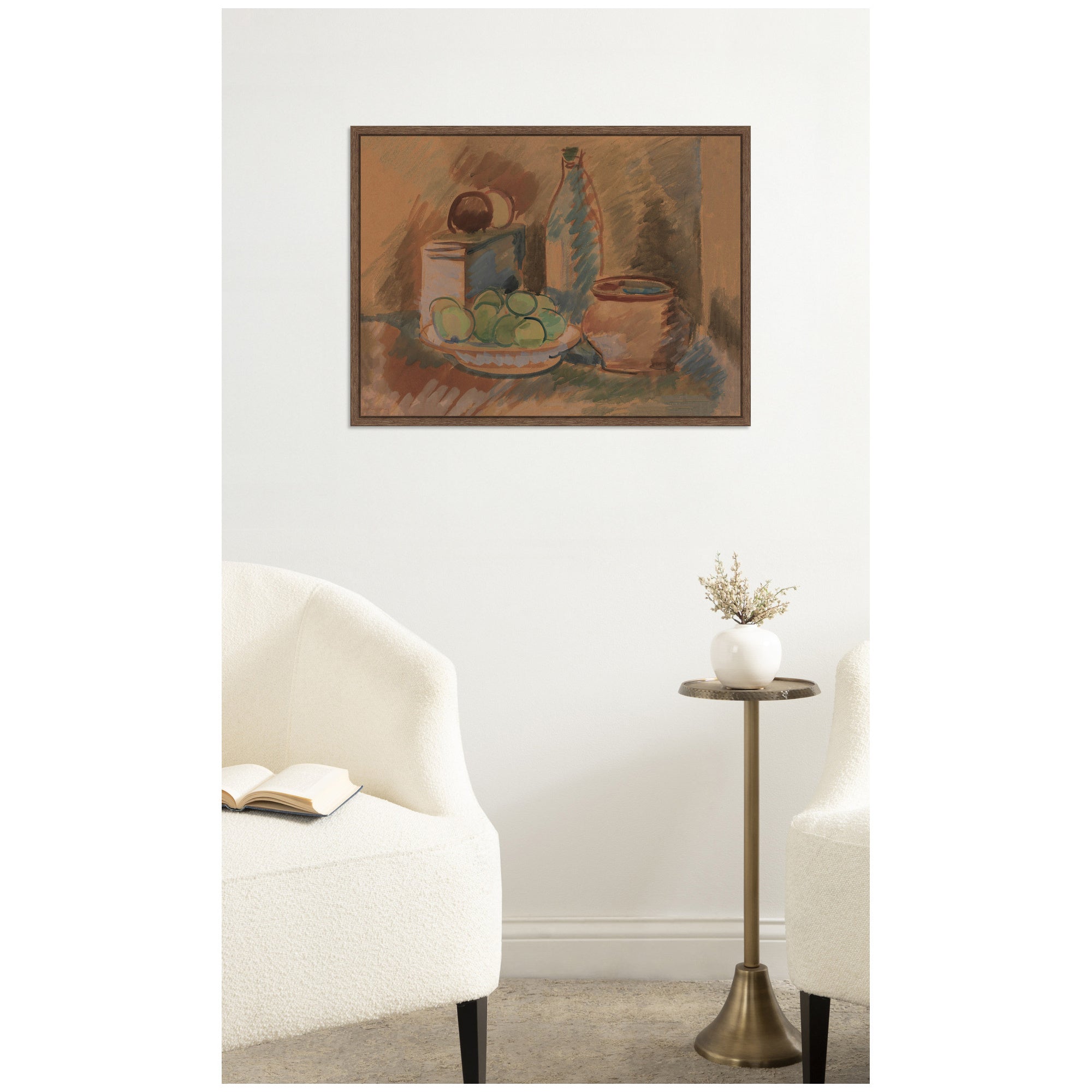 Framed Canvas 24x18 Sylvie Walnut 5