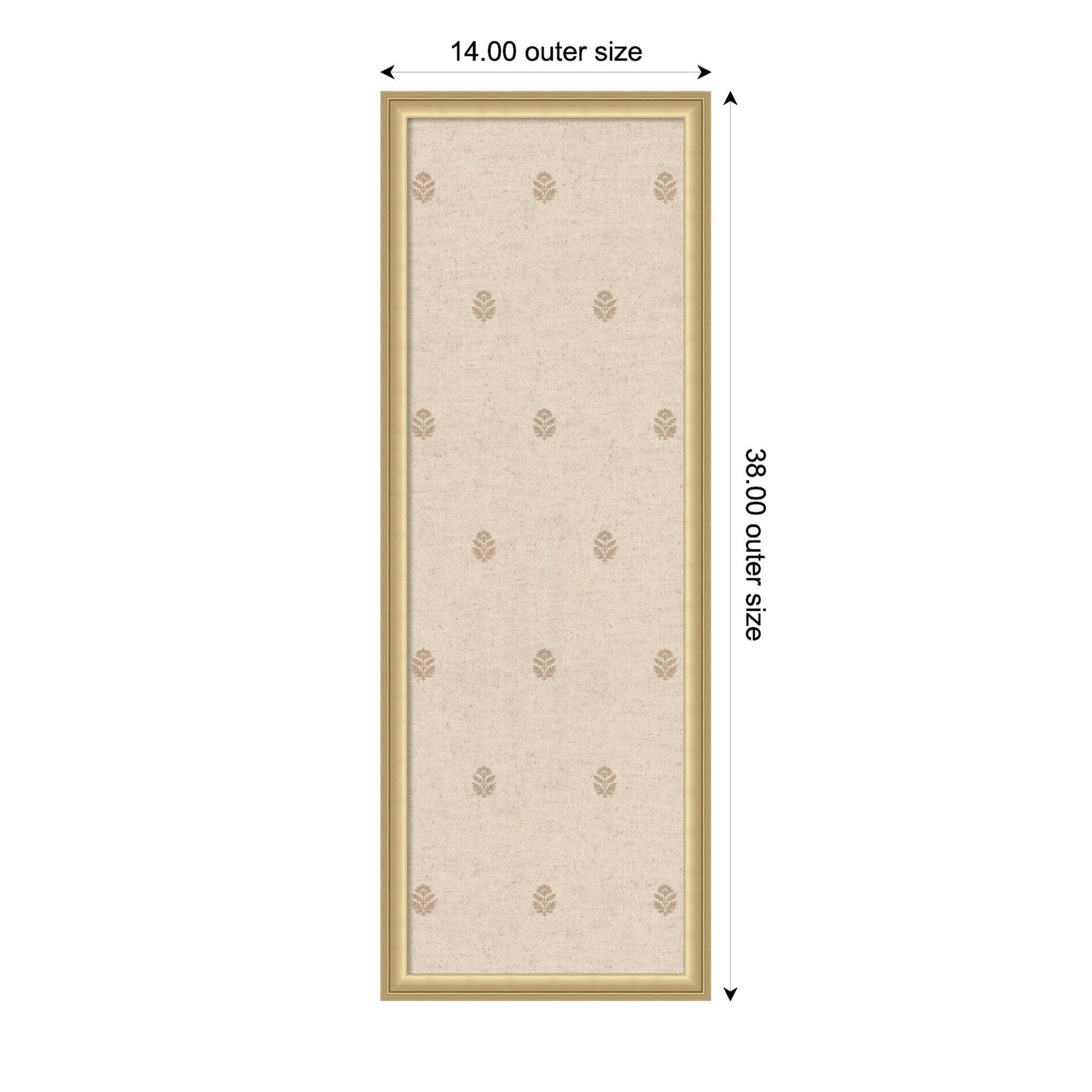 Magnetic Canvas 14x38 Florence Gold 2