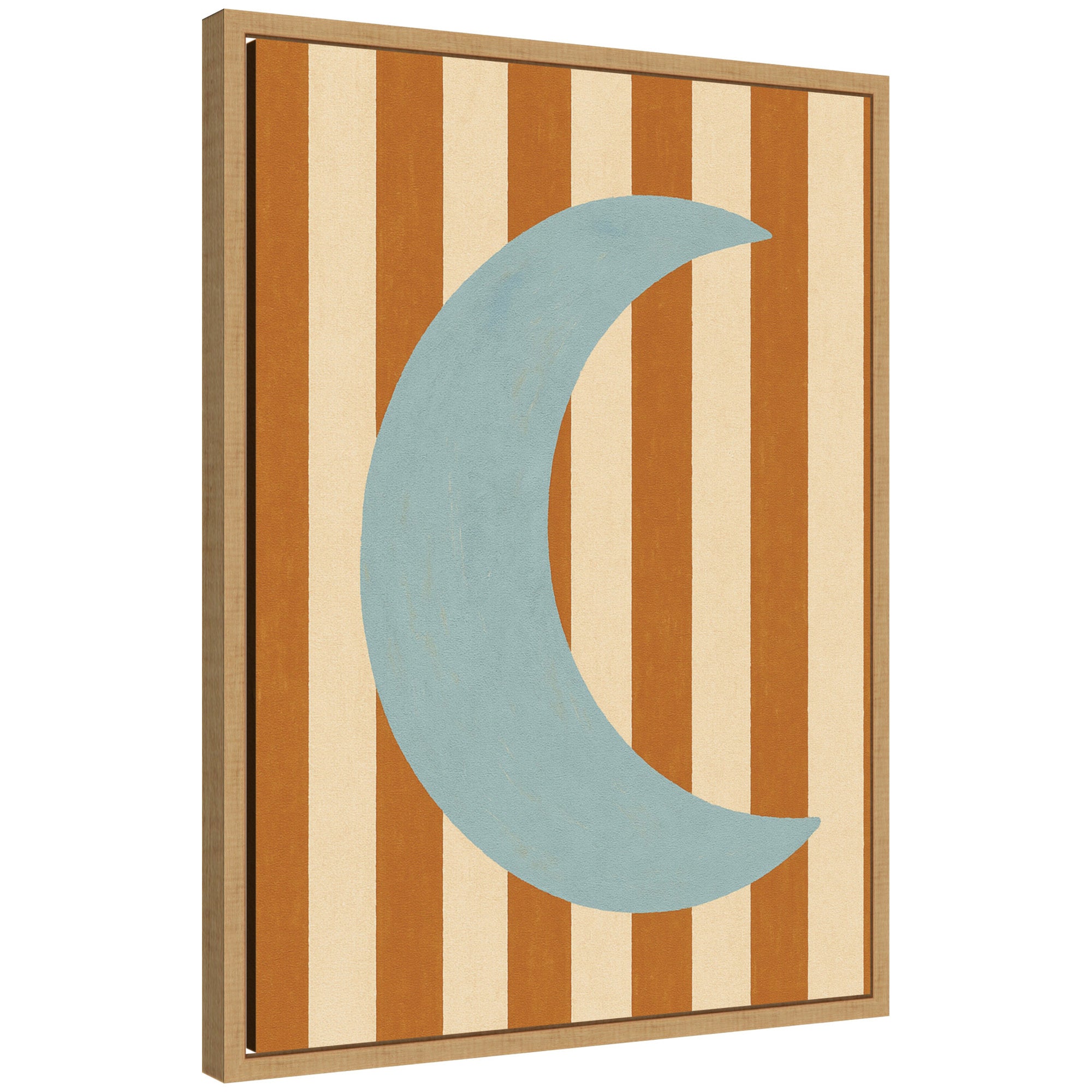 Moon by Laura Moss Framed Canvas Wall Art Print