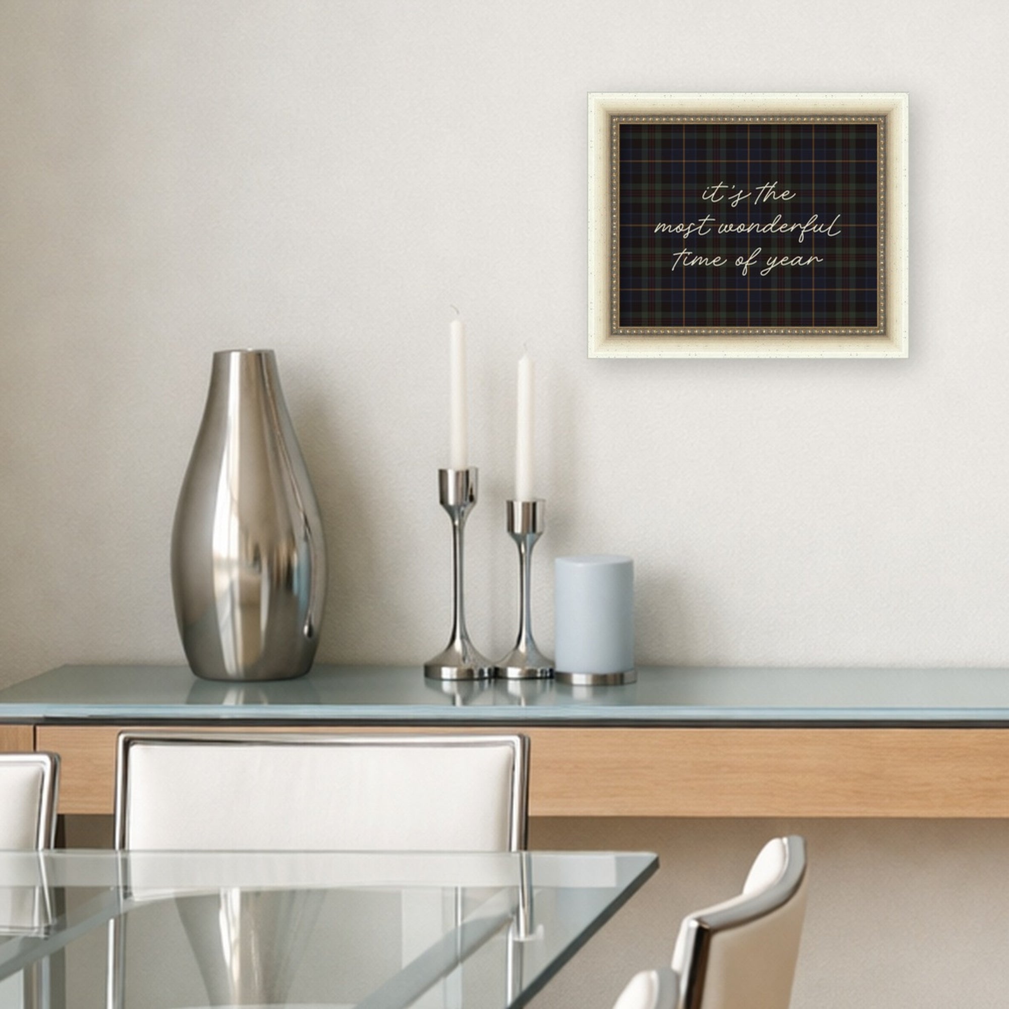 Mounted Canvas Belmont Distress White 12x10 6