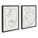 Art Set Sylvie Black 2 Piece Set 18x24 2