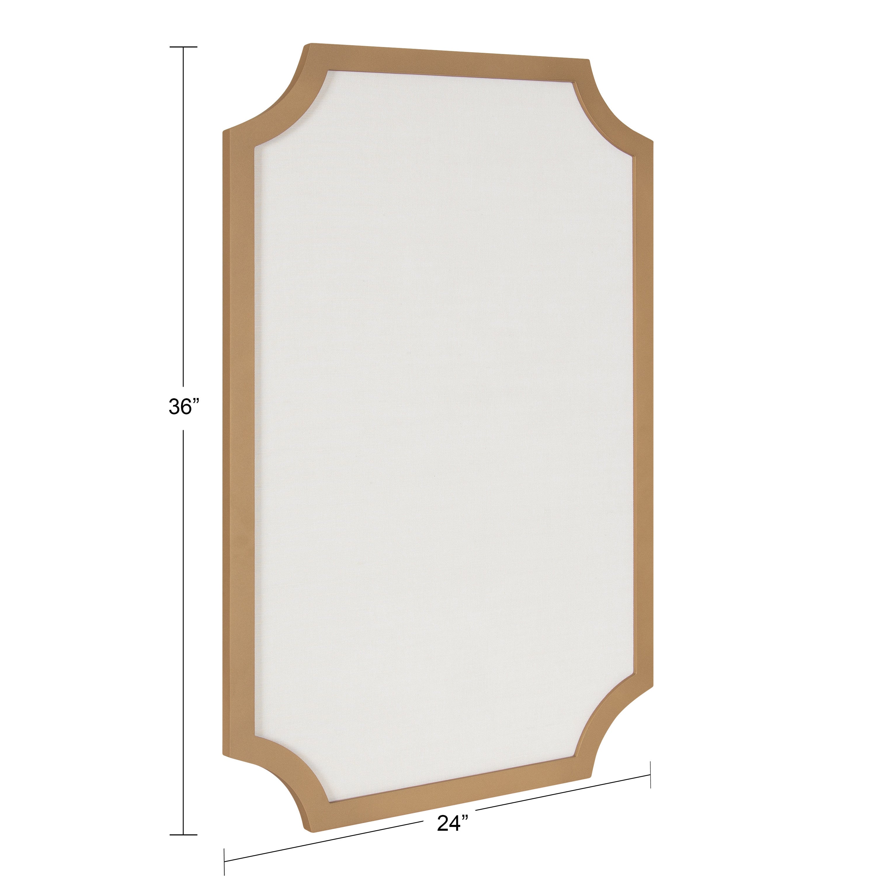Holbrook Scalloped Rectangle Framed Pinboard