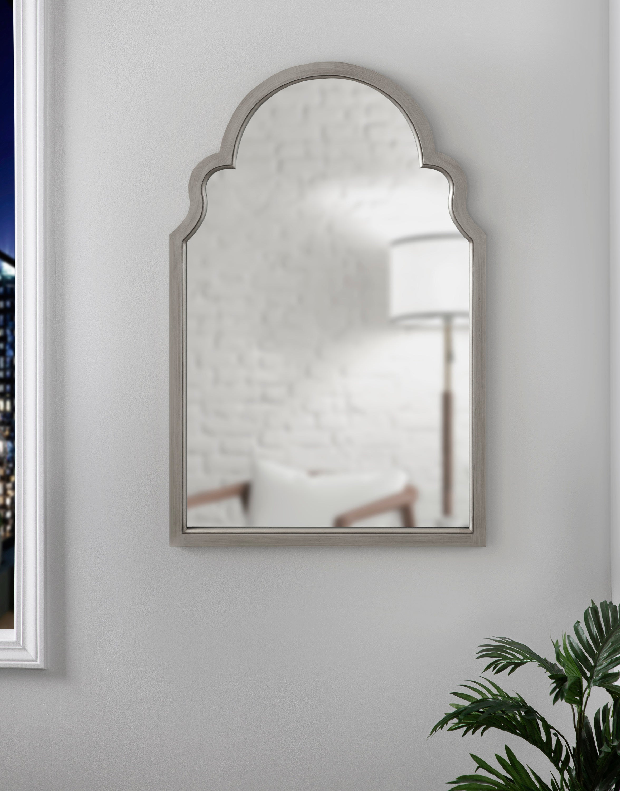 Arch Mirror Silver 24x36 7