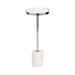 Drink Table Silver White 10x10x24 1