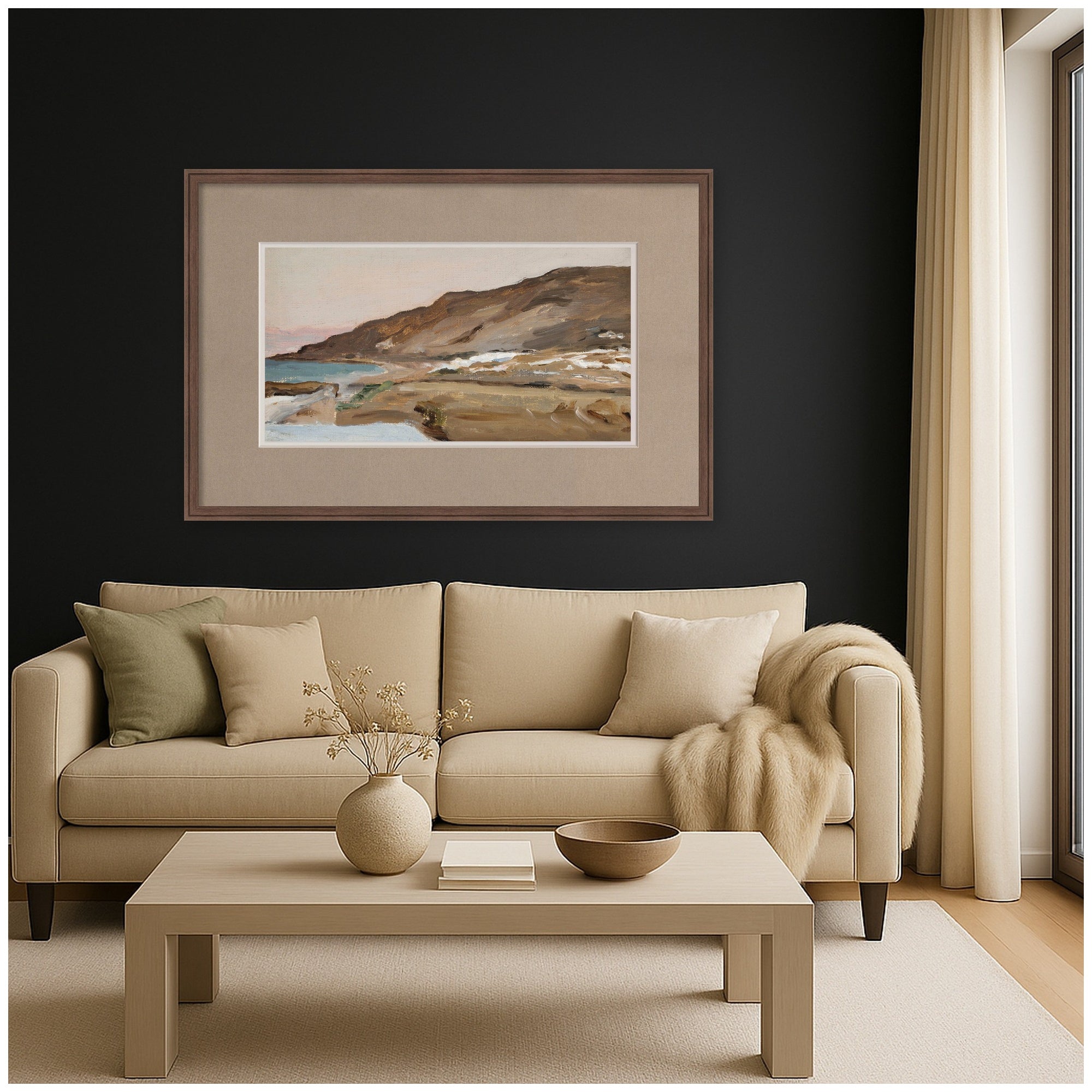 Framed Art 42x28 Florence Medium Brown 7