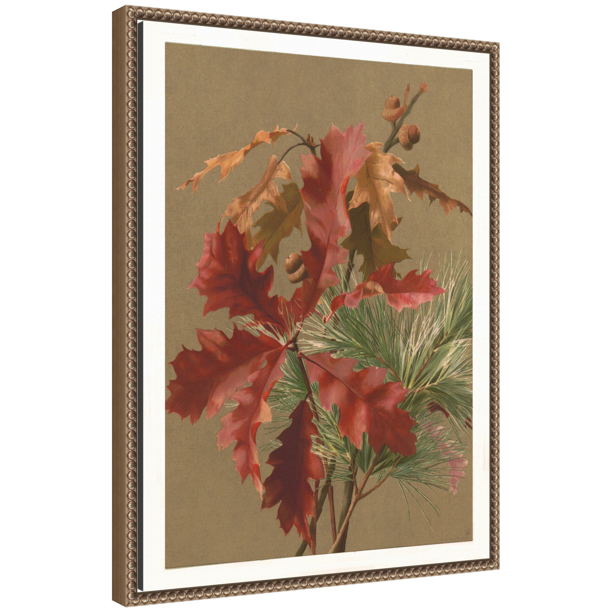 Framed Canvas 18x24 Sylvie Beaded Dark Gold 1