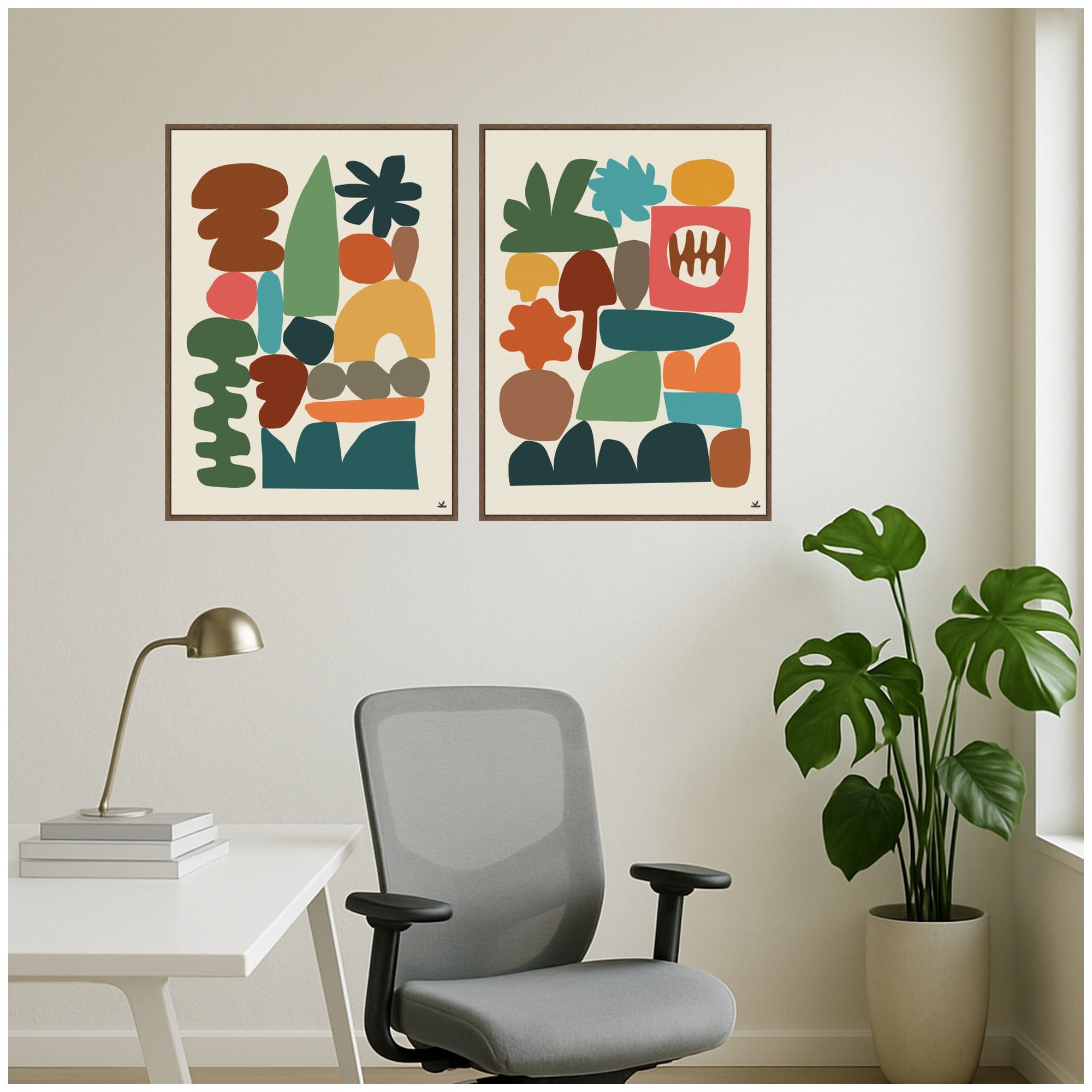 Night Chords 2 Piece Framed Canvas Wall Art Set by Kelly Knaga