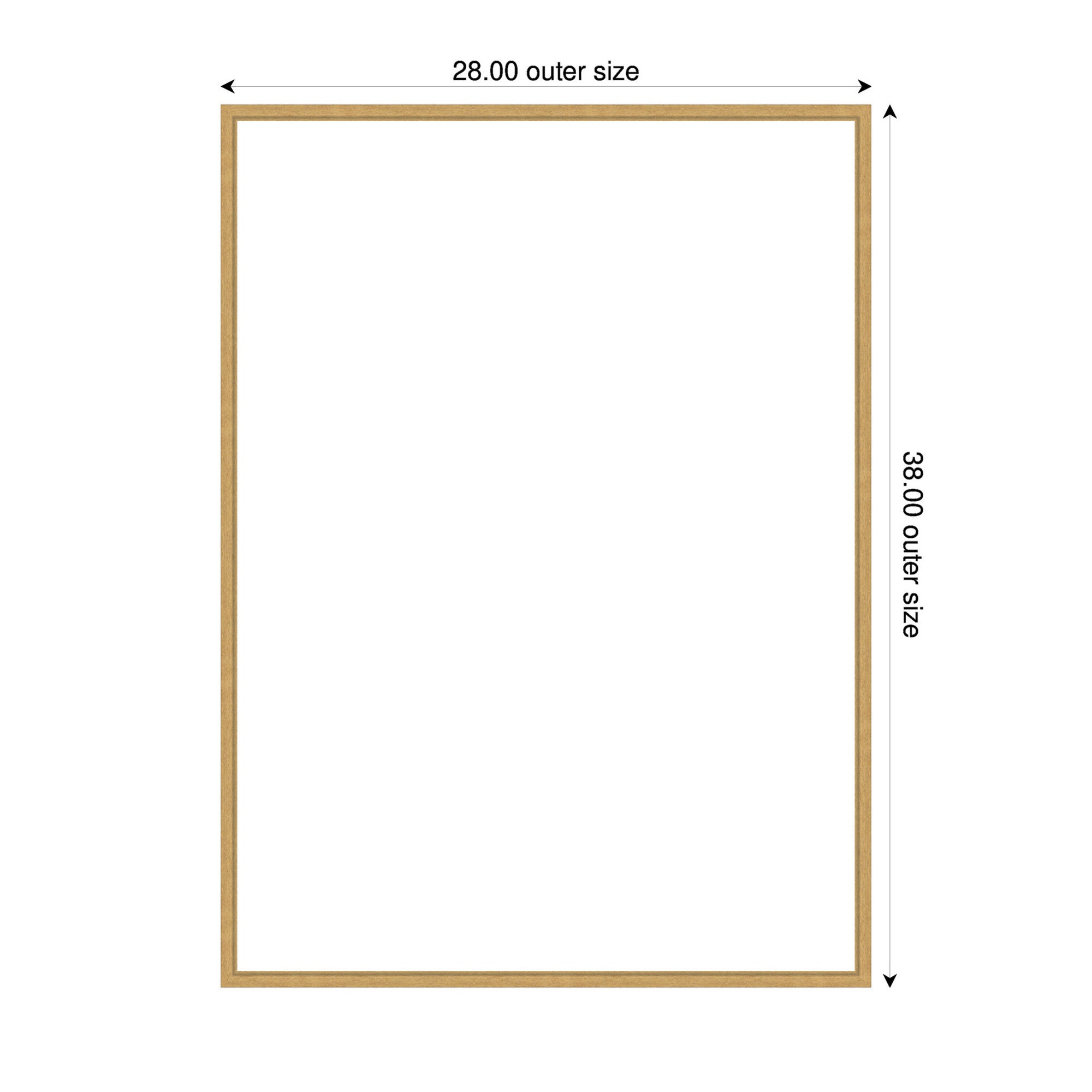 Art Set 2 Piece Set 28x38 Sylvie Bright Gold 2