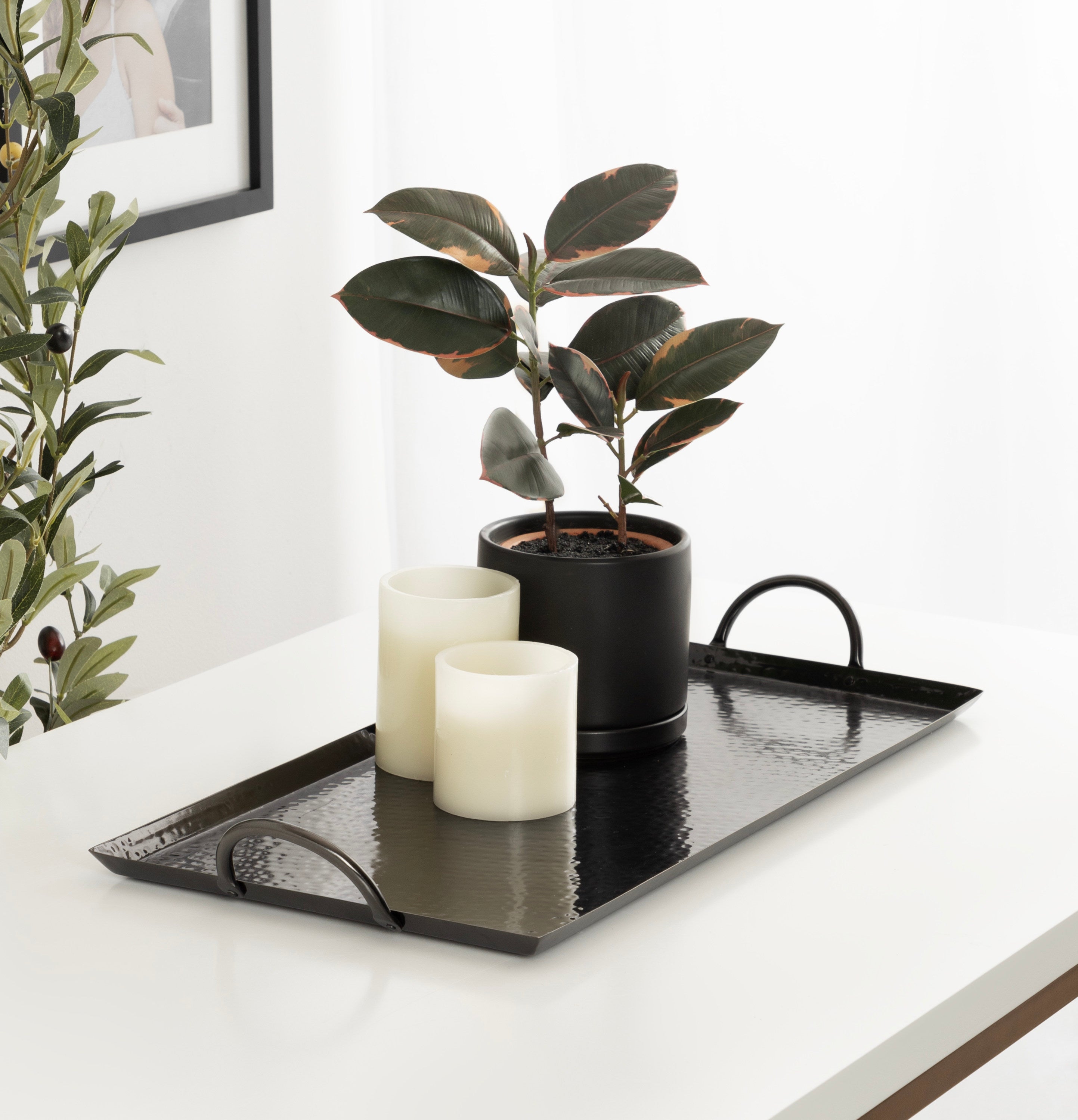 Serving Tray Pewter 10x22 7