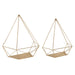 Accent Shelf Gold 2 Piece 1