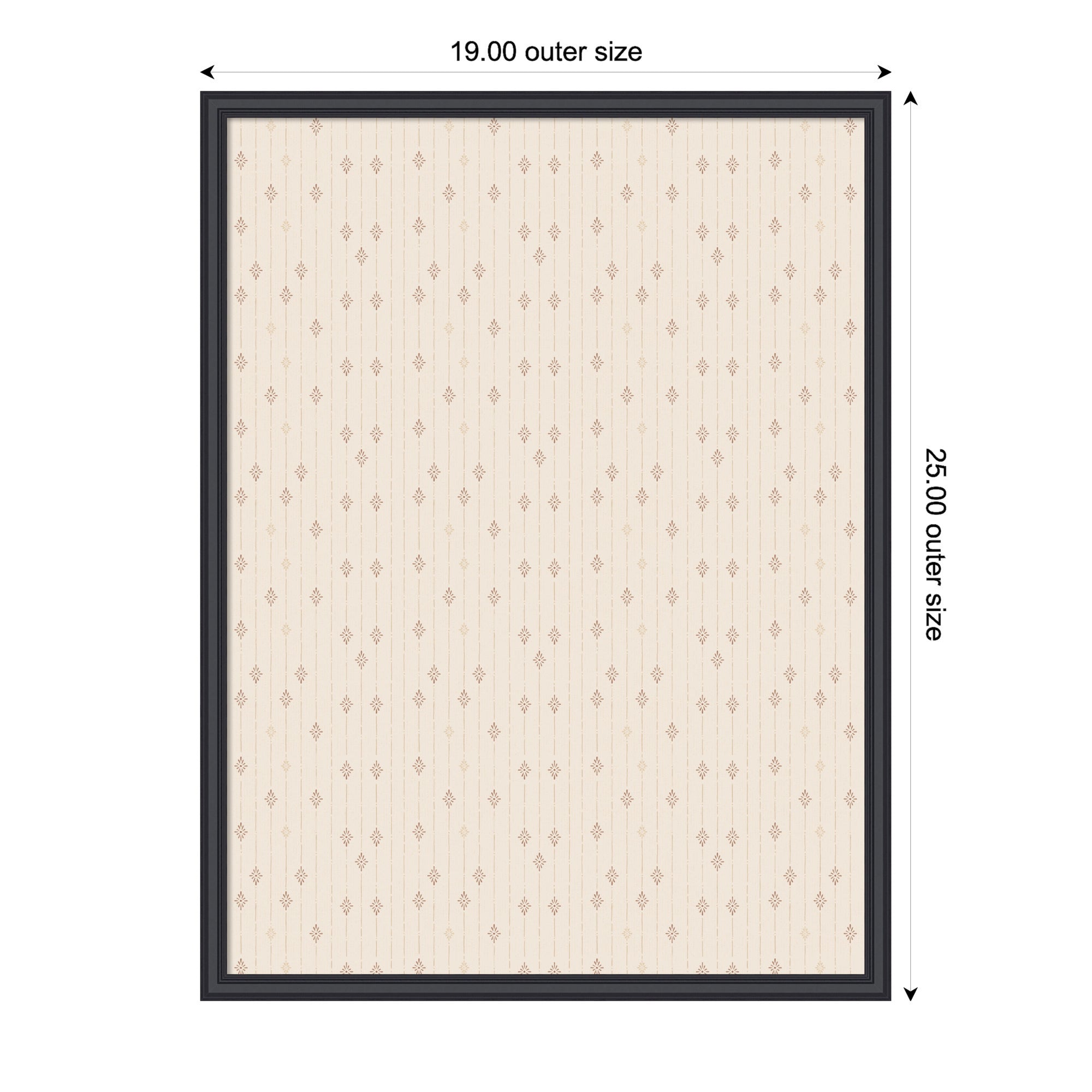 Magnetic Canvas 19x25 Edith Black 2