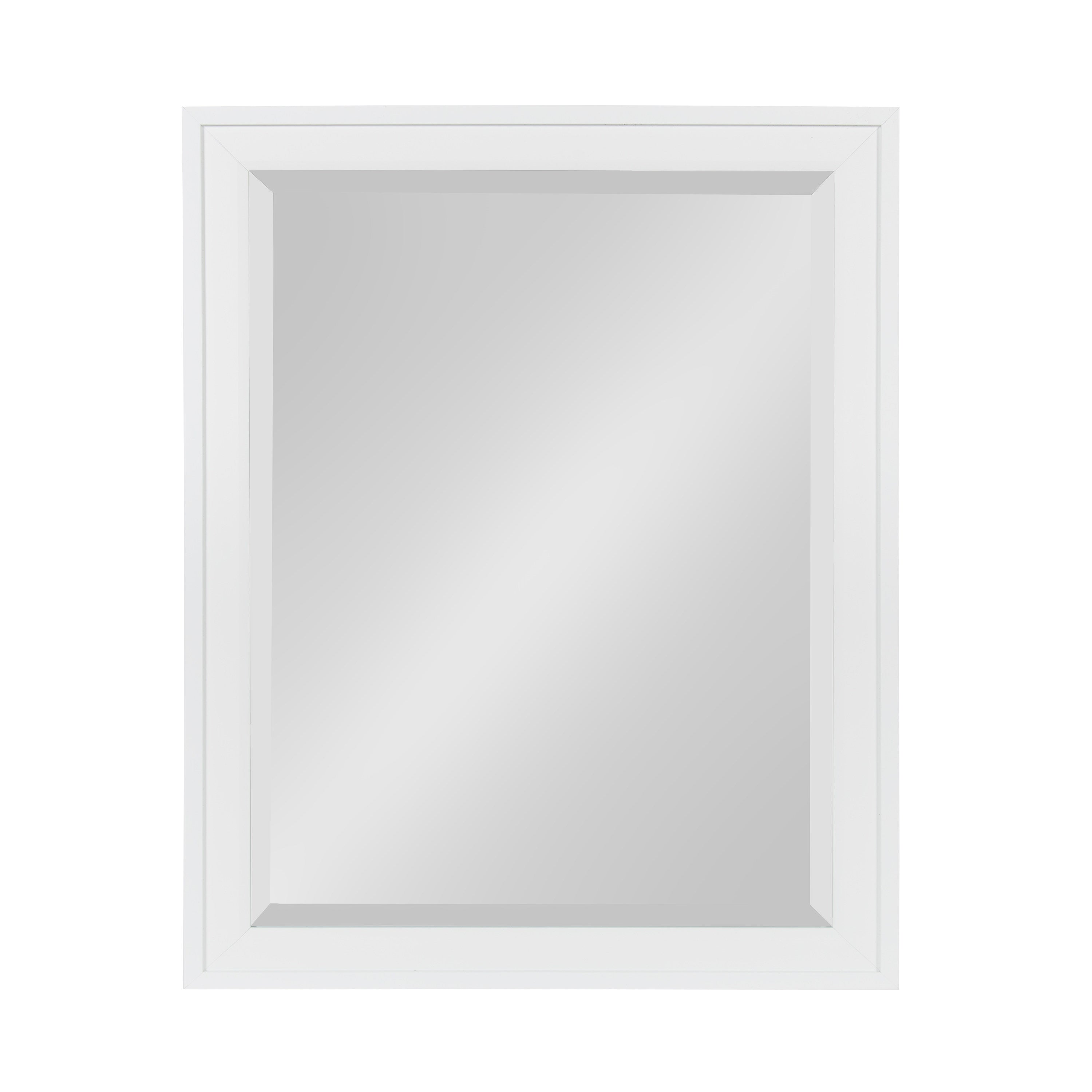 Rectangle Mirror White 21.5x27.5 5