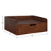 Floating Side Table Dark Brown 18x12x7 2