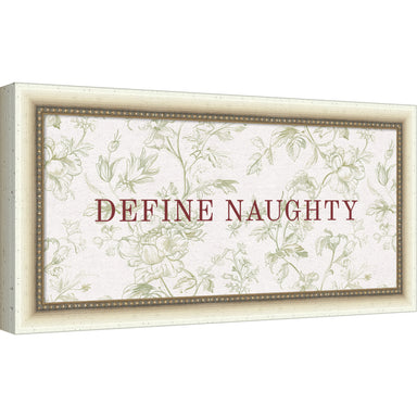 Mounted Canvas Belmont Distress White 20x10 1
