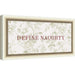 Mounted Canvas Belmont Distress White 20x10 1