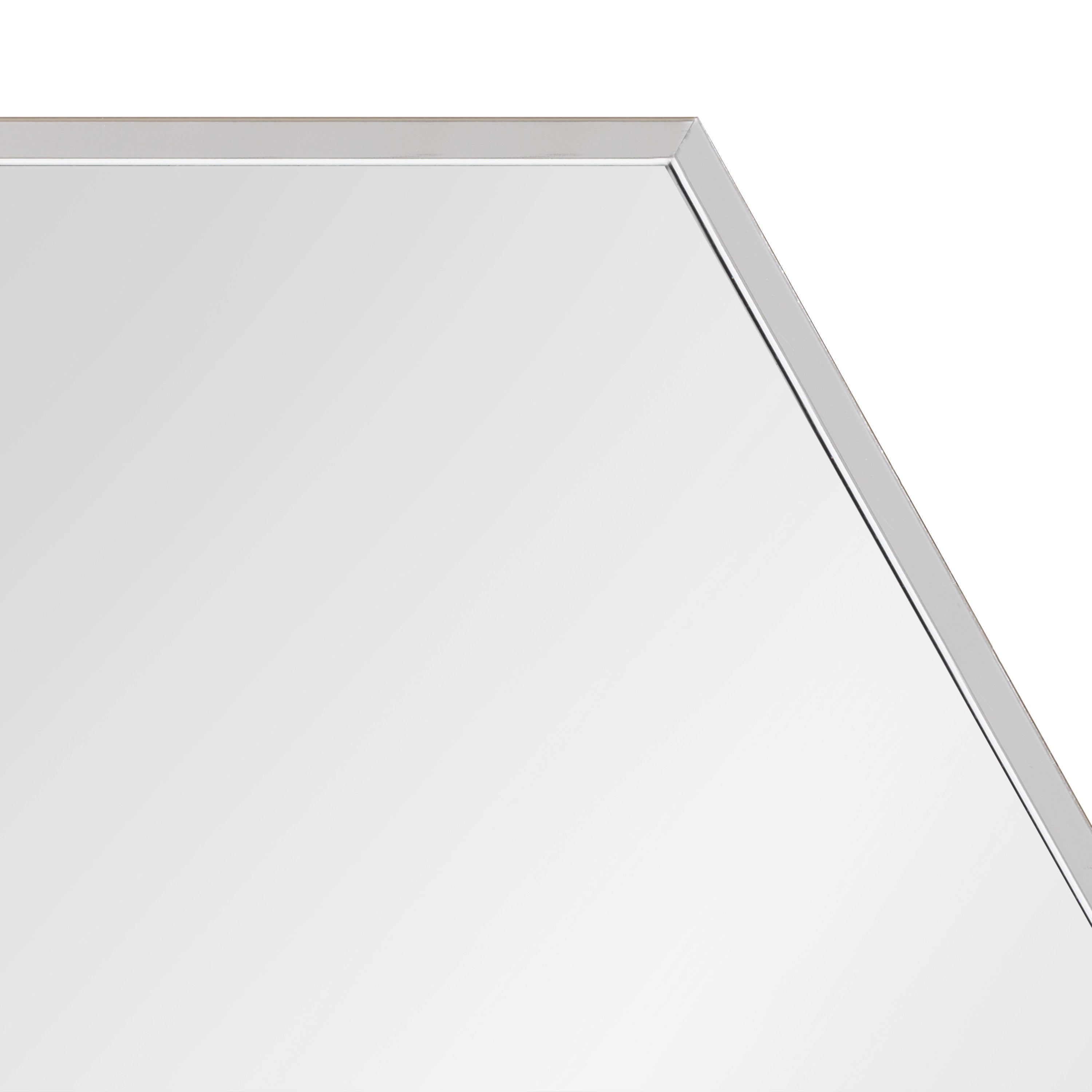 Hexagon Mirror Silver 24x36 3