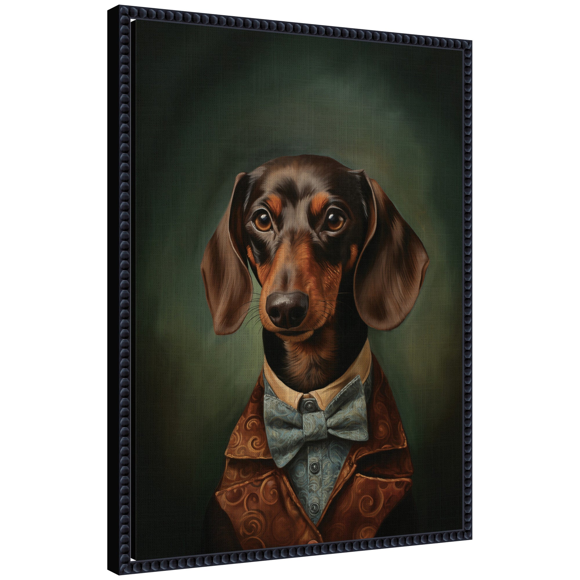 Framed Canvas 18x24 Sylvie Beaded Black 1