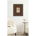 Framed Art 18x22 Brown Matted to 6x9 Belmont Black 6