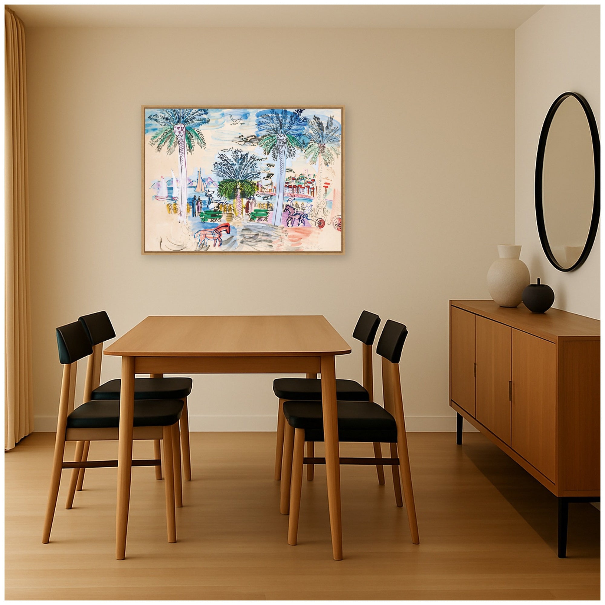 Framed Canvas 38x28 Sylvie Natural 5
