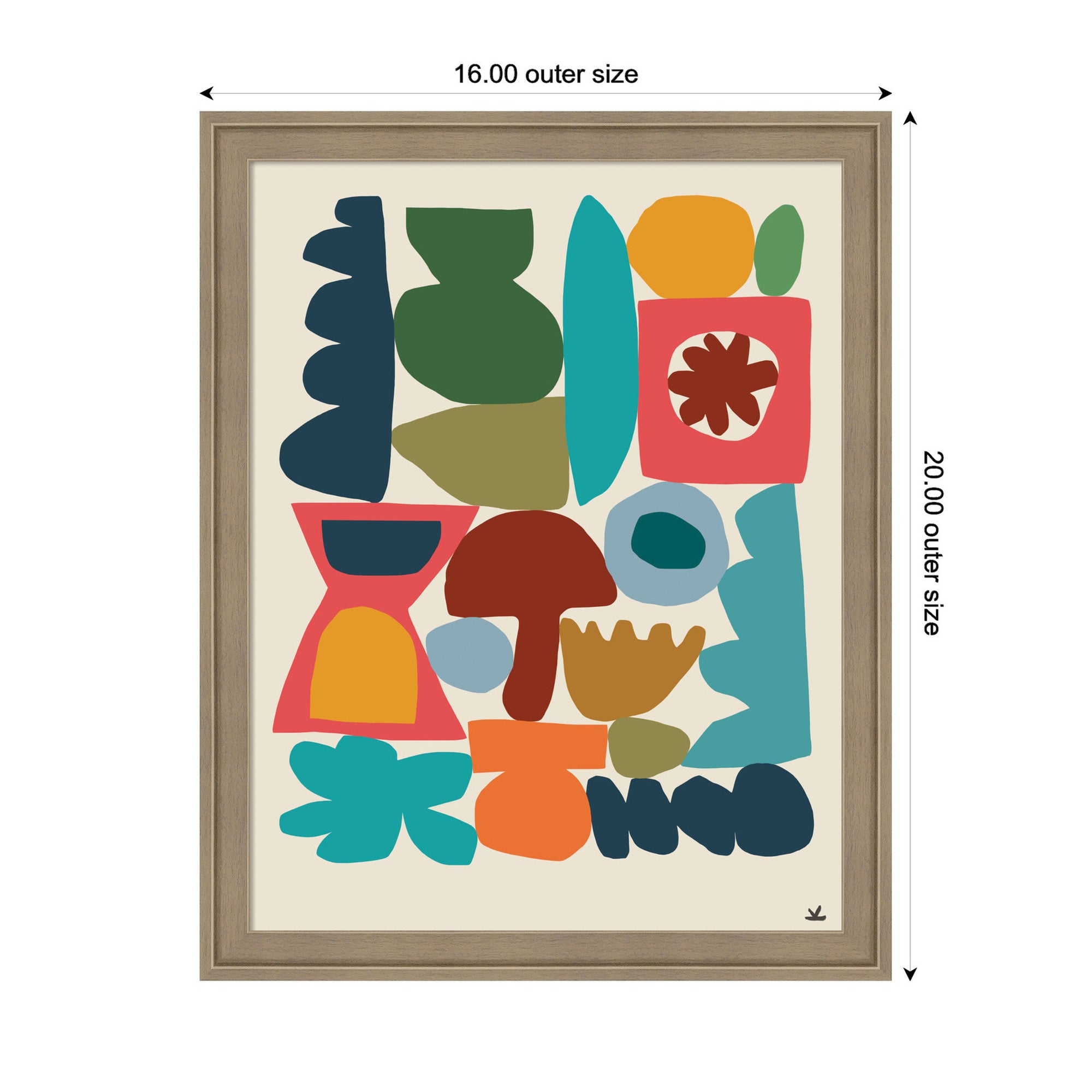 Garden Songs Pt 1 by Kelly Knaga Framed Mounted Canvas Wall Art Print
