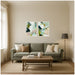 Art Set 2 Piece Set 18x24 Sylvie Beaded White 5