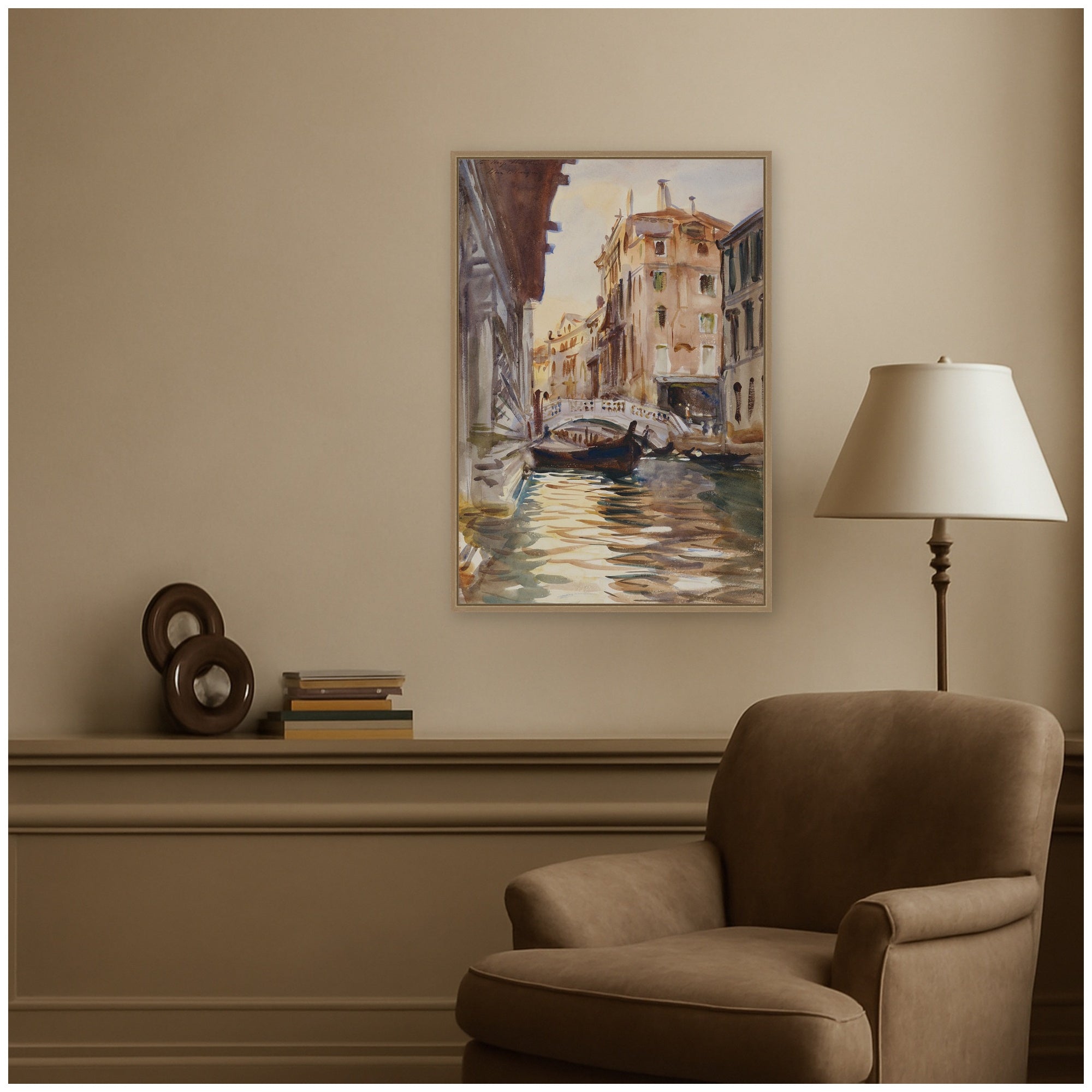 Framed Canvas 23x33 Sylvie Dark Gold 6
