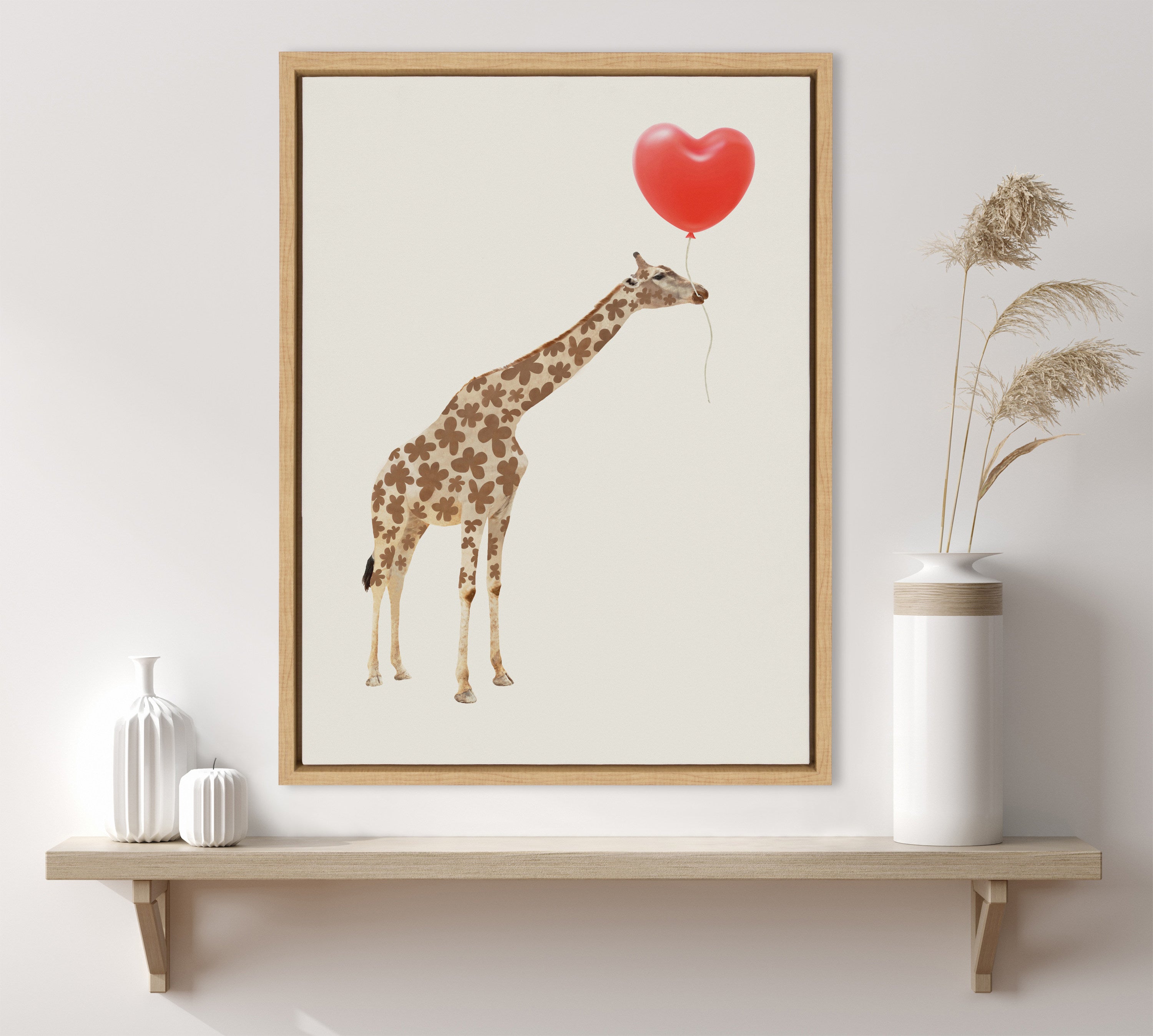 Framed Canvas Sylvie Natural 18x24 5