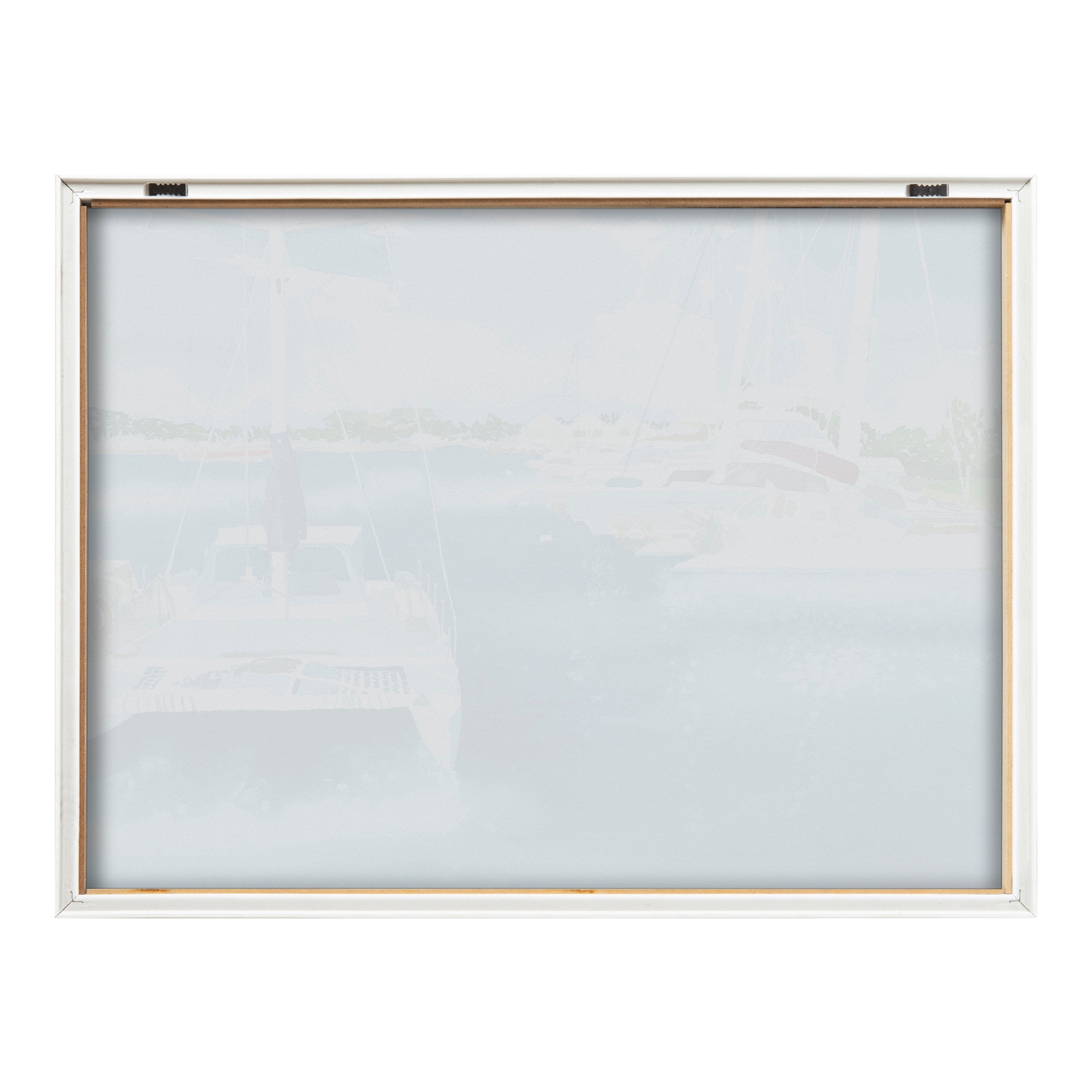 Blake Summer is for Sailing Framed Printed Glass by Janet Meinke-Lau