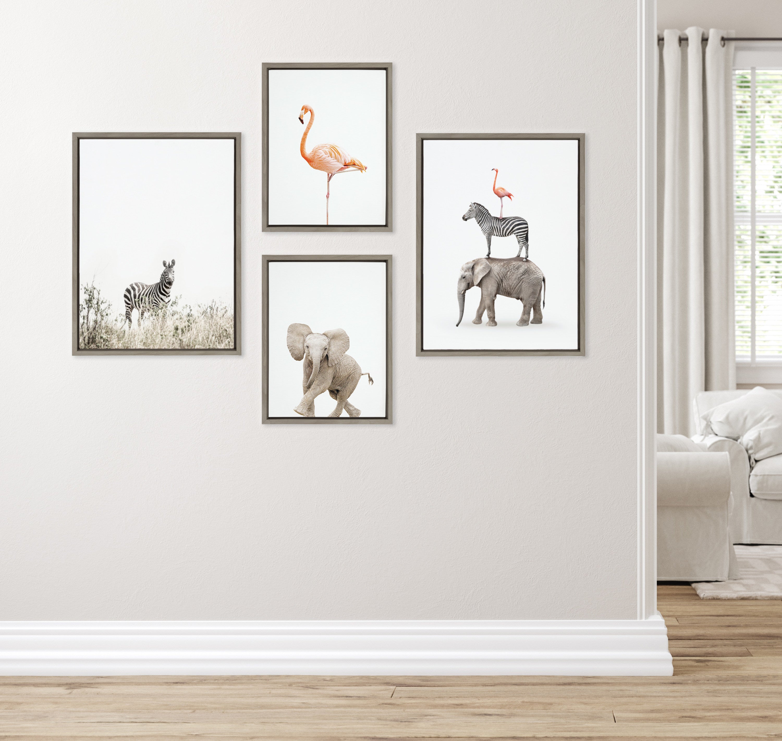Art Set Sylvie Graywash 4 Piece Set 6