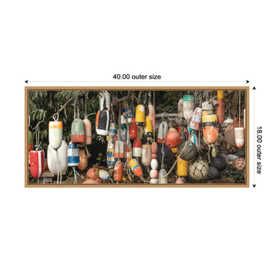Framed Canvas 40 x 18 Sylvie Natural 2