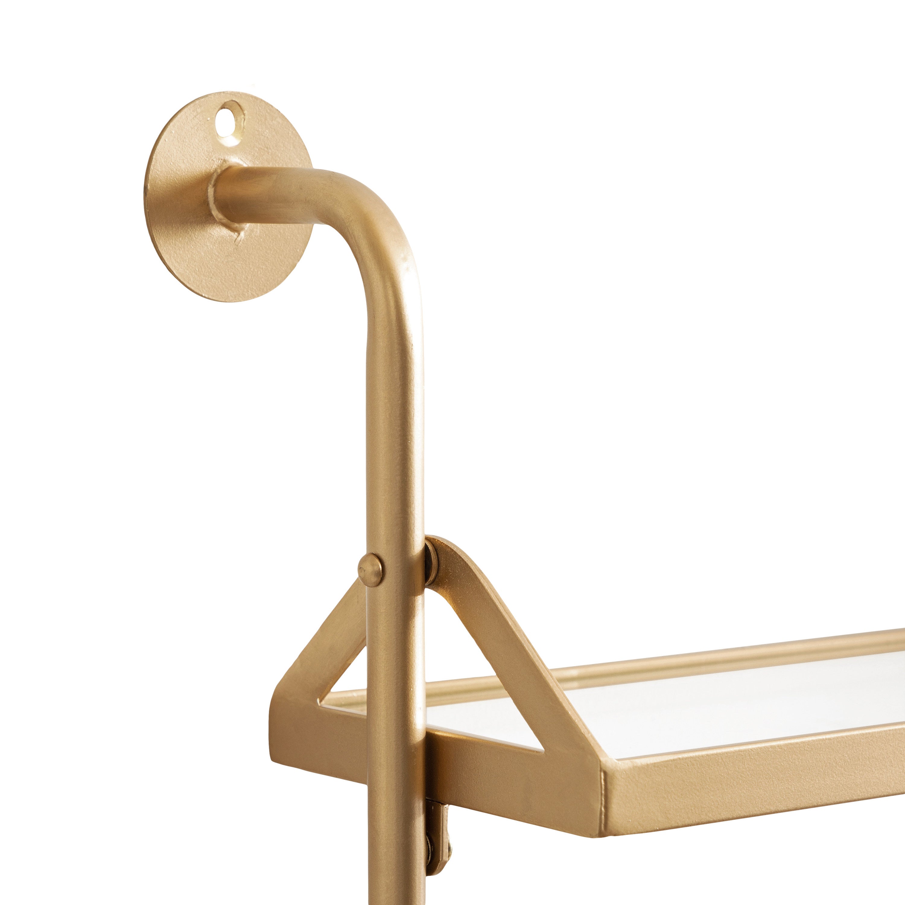 Accent Shelf Gold 18x6x30 6