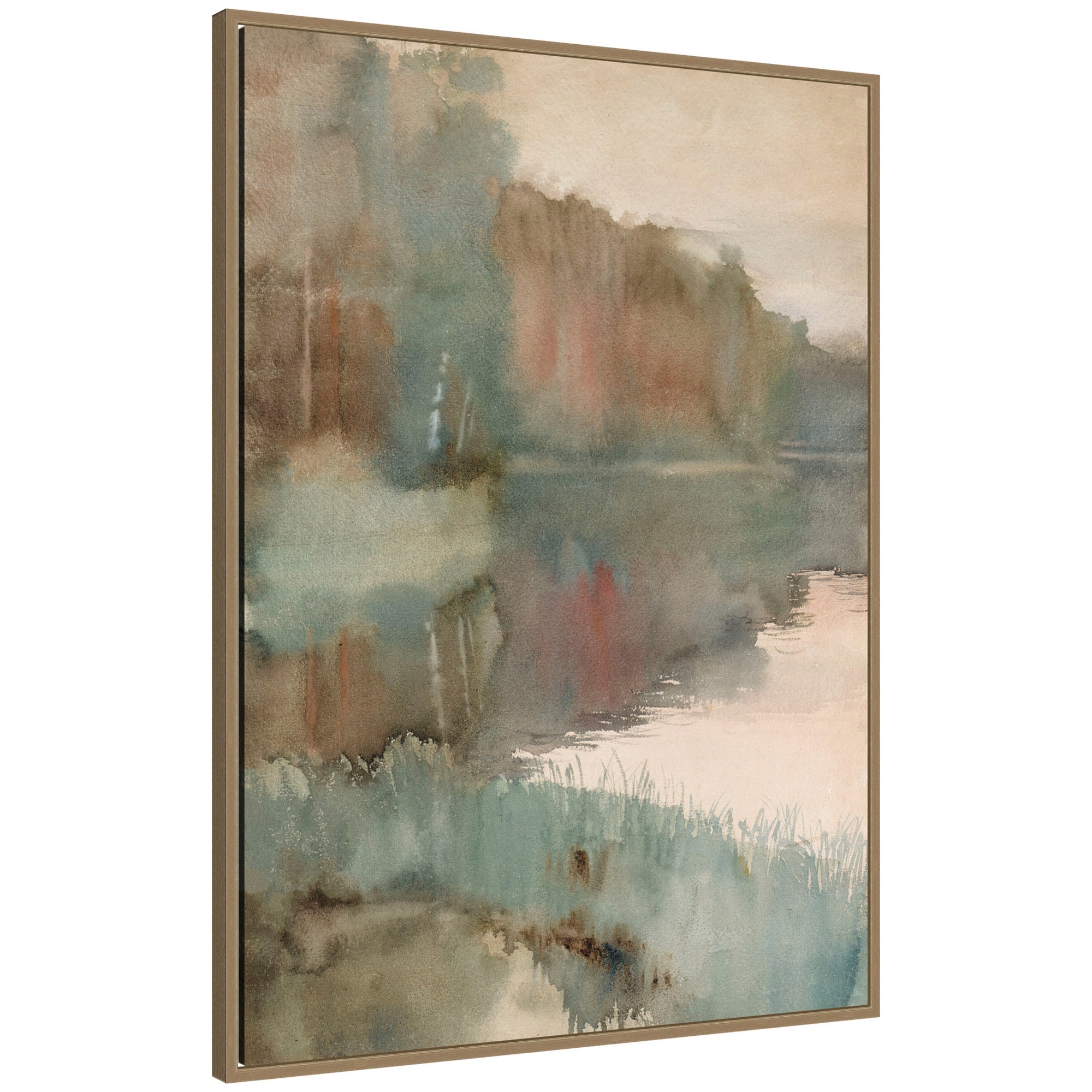 Framed Canvas 28x38 Sylvie Dark Gold 1